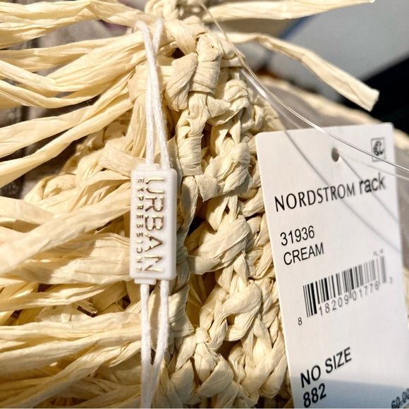 Crossbody Crocheted Straw Bag by Urban Expressions VEGAN 10.5 x 7 x 0.5 inches - Picture 11 of 15